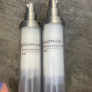 Epionce set of renewal lotion lite and normal both used once